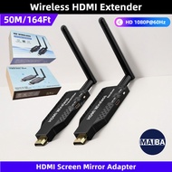 Fast Speed 5.8Ghz Pro Wireless HDMI Extender 50M/164ft 1080P 60hz HDMI Screen Mirror Adapter For Cam