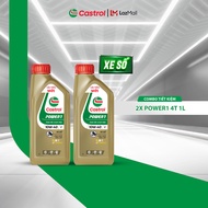 COMBO 2 Dầu nhớt xe số CASTROL POWER1 4T 10W-40 (0.8L/1L/1.2L)