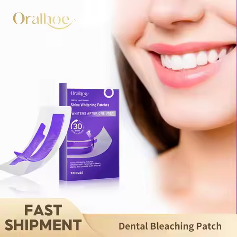 Purple Teeth Whitening Strips Brighten Tooth Remove Plaque Stain Cleaning Oral Hygiene Reduce Sensit