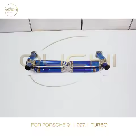 High Performance Catback For Porsche 911 997.1 Turbo OUCHI Ti Without Valve Clear Loud Sound Car Exh