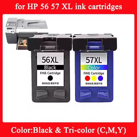 56xl for HP 56 57 XL ink cartridges Remanufactured For Deskjet 450 450ci 450wbt 5150 5550 5650 5650w