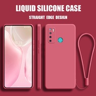 เคส Tecno Pouvoir 4 Case เคสกันกระแทกซิลิโคนเหลวแบบเต็มรูปแบบต้นฉบับสี่เหลี่ยมจัตุรัสตัวป้องกันกล้องด้านหลัง