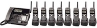 【通訊顧問】Panasonic KX-TG4000B國際牌2.4GHz,答錄無線電話, 8子機 4外線 總機系統, 8 成新