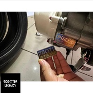 MESIN Embosh Emblem Titanium Pro GR5 Engine Number Vespa Sprint Primavera S LX LXV GTS GTV 3V Iget