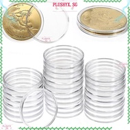 PLUSHYX Coinning Capsules, Plastic  Acrylic Coin Capsule, Storage Box Coin  Home