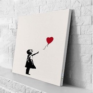 【英國 Banksy】藍牙畫布音箱 聯名款Girl With Balloon-氣球女孩