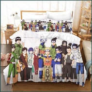 NARUTO 3in1 Bedsheet Set Queen Size Bed Sheet Anime Boruto Uchiha Itachi Sasuke Bedroom Washable