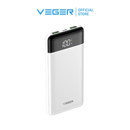 พาวเวอร์แบงค์ VEGER P13PD Power Bank 10000mAh รองรับการชาร์จเร็ว 20W PD รับประกันสินค้า 1 ปี