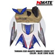 EGO AVANTIZ MMATE SPECIAL COLOR BODY COVER SET BLUE CORE BLUE BIRU STICKER SIAP TAMPAL