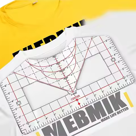 Tshirt Ruler Guide for Vinyl Alignment for Heat Press in HTV Vinyl, All-in-ONE T Shirt Ruler to Cent