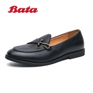 Bata รองเท้าหนังธุรกิจลำลองสำหรับผู้ชาย,รองเท้าหนังแฟชั่นสไตล์เกาหลีกันน้ำกันลื่นรองเท้าผ้าใบทำงาน