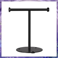 1 Piece Hand Towel Holder Stand L Shape Hand Towel Rack Black Carbon Steel Stable Free-Standing Towe