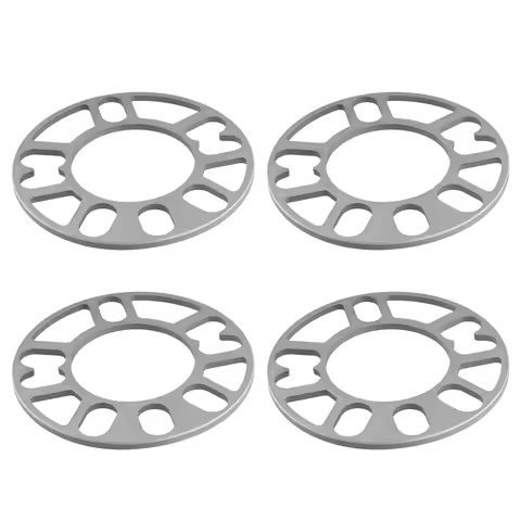 WO-4Pcs Aluminum Wheel Spacers Shims Plate Auto Wheel Spacers Stud For 4X100 4X114.3 5X100 5X108 5X1