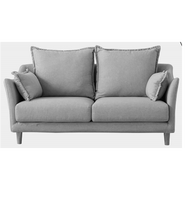 PULITO โซฟาผ้า 2 ที่นั่ง รุ่น NIKO BJT008 ขนาด 90x140x70ซม. สีเทา