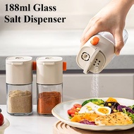 188ml Quantitative Seasoning Dispenser Bottle Glass Salt Dispenser Pepper Shaker Seasoning Bottle Sp