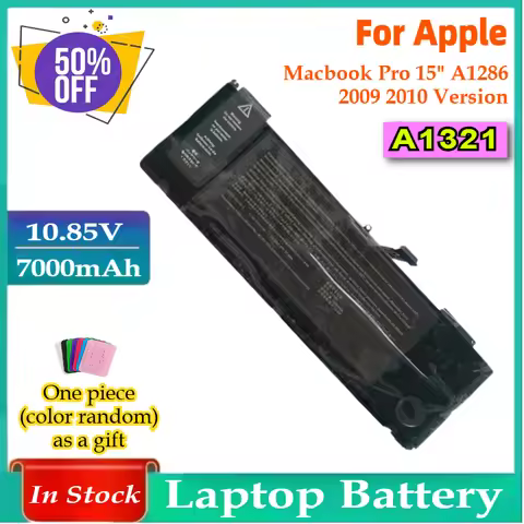 A1321 A1382 Laptop Battery for Apple Macbook Pro 15" A1286 2009 2010 Version 020-6380-A MC371 MC372 
