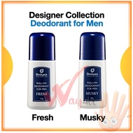 Designer Collection Roll-On Deodorant For Men - Musky (7893) / Fresh (7892) (Hi5)