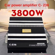 TECHCHIP-Car Stereo Audio Power Amplifier Audio Amplifier C-236 3800W 2 Channel for Car Subwoofer