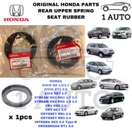 (ORIGINAL HONDA PARTS) REAR UPPER SPRING SEAT RUBBER 1pc HONDA CIVIC ES 1.6 1.7 ET1 CRV RD5 RE2 STREAM RN1 RN3 RN6 RB1