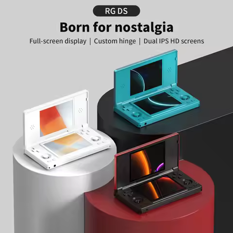 New RG DS Dual-Screen Android Joystick Handheld Console Retro Nostalgic Video Game Player TV Connect