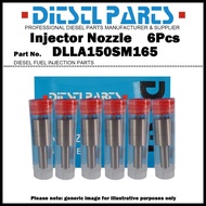 6Pcs Diesel Fuel Injector Nozzle DLLA150SM165 NP-DLLA150SM165 for Hyundai D6BR D6BH 6D16
