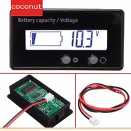 12V-48V Lithium LCD Voltmeter Meter Battery Capacity Meter Battery Capacity Indicator Analyzer 12V 2