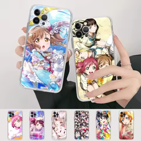 Love Live Anime Phone Case For IPhone 15 14 11 12 13 Mini Pro XS Max Cover 6 7 8 Plus X XR SE 2020 F