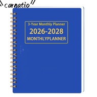 CARNATIOGV 3 Years Monthly Planner, Yearly Goals Smooth Writing Calendar Book, Premium A4/A5 Annual 