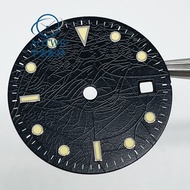 Black Dial Luminous Pointer Suitable for Meiyuda 8205/821A Pearl DG 2813/3804 Watch Parts Metal Mate