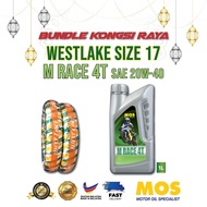 MOS M Race 4T SAE20W-40 (1L) + WESTLAKE Tayar Saiz 17