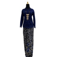 NEW ARRIVAL Kebaya Lace with Pario | Navy Blue Eaa Fashion