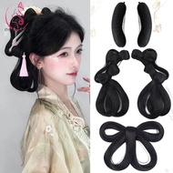 OCEANMAP Ancient Hanfu Wig, Photography Princess Hanfu Wig Headband, Sweet Chinese Style Soft Traditional Headdress Hanfu Cosplay HairPieces Girls