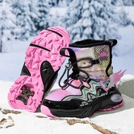 Outdoor Sports Children's Cotton Shoes Steel Claw Anti-slip Snow Boots Wolf Claw Crunches Play Snow 