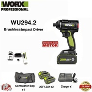 WORX WU294.2 20V LI-ON BRUSHLESS IMPACT DRIVER
