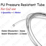 PU Pressure Resistant Tube For Aquarium CO2 System 4MM (1 Meter) - PU tube, PU hose, CO2 Hose