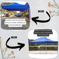 RANGKA KHEMAH SAIZ 10ft X 10ft DAN 10ft X 15ft BESI BULAT 700D / BESI PUTIH