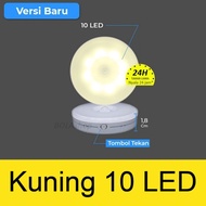 TL LAMPU SENSOR GERAK LED / LAMPU TIDUR / LAMPU EMERGENCY - Kuning 10LED Enjoy Dsc.