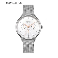 Solvil et Titus W06-03264-001 Women's Quartz Analogue Watch in White Dial and Stainless Steel Strap