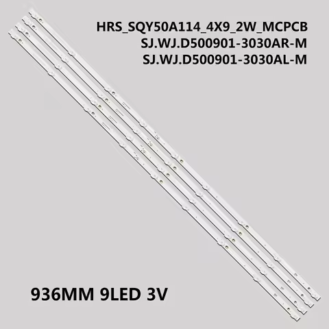 KIT 4 BARRE STRIP 9LED TV AKTV5036S RTU5015-B PLED5038-C JL.D50091330-031AS-M_V02 V01 SJ.WJ.D500901-