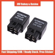 <JXV> 1Pc Car Relay 12V 24V 40A 40 AMP 4 Pin SPST Alarm Relay Auto Replacement Parts