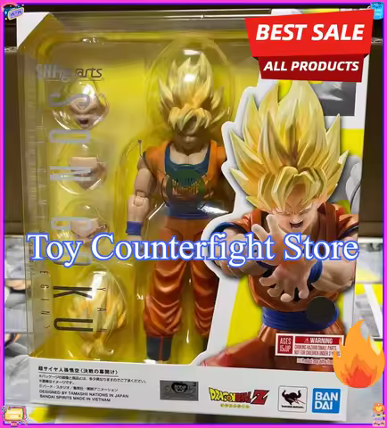 Bandai S.H.Figuarts SHF Dragon Ball Z Super Saiyan Son Goku The Games Begin Model Toys