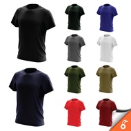 0294 SIMON Unisex Round Neck Plain Microfiber Short Sleeve T-Shirt Jersey T Shirt (Anti-Bacteria)