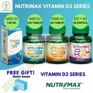 NUTRIMAX VITAMIN D3 SERIES 400 IU 1000 IU D3 K2 VIT D3