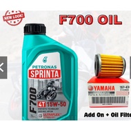 PETRONAS SPRINTA F700 + YAMAHA OIL FILTER (ORIGINAL)