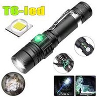 High Brightness LED Flashlight, Outdoor Camping Flashlight With Zoom And T6 LED Bulb, Waterproof, 4 