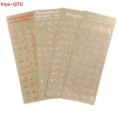 Wear-Resistant Keyboard Stickers Letter Alphabet Layout Sticker For Laptop Desktop PC Accessories Ru