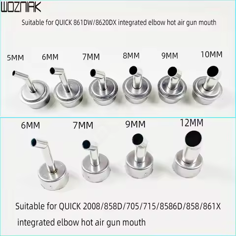 QUICK Heat Air Gun Nozzle (Head) for QUICK 861DW/8620DX/2008/858D/705/715/8586D/858/861X 45 degrees 