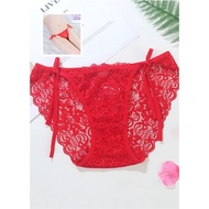 G String TransparentWanita Large Lace PantiesTALI c2210
