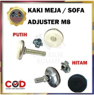 Stabil Adjuster Kursi Kaki Meja Goyang / Kaki Adjuster Kaki Stabil Meja Kursi Nylon Putih Isi 100 Pc
