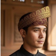 Tanjak Melayu Dewasa Exclusive, Boleh Laras, Tengkolok Songket Tenun/ Tanjak Pengantin